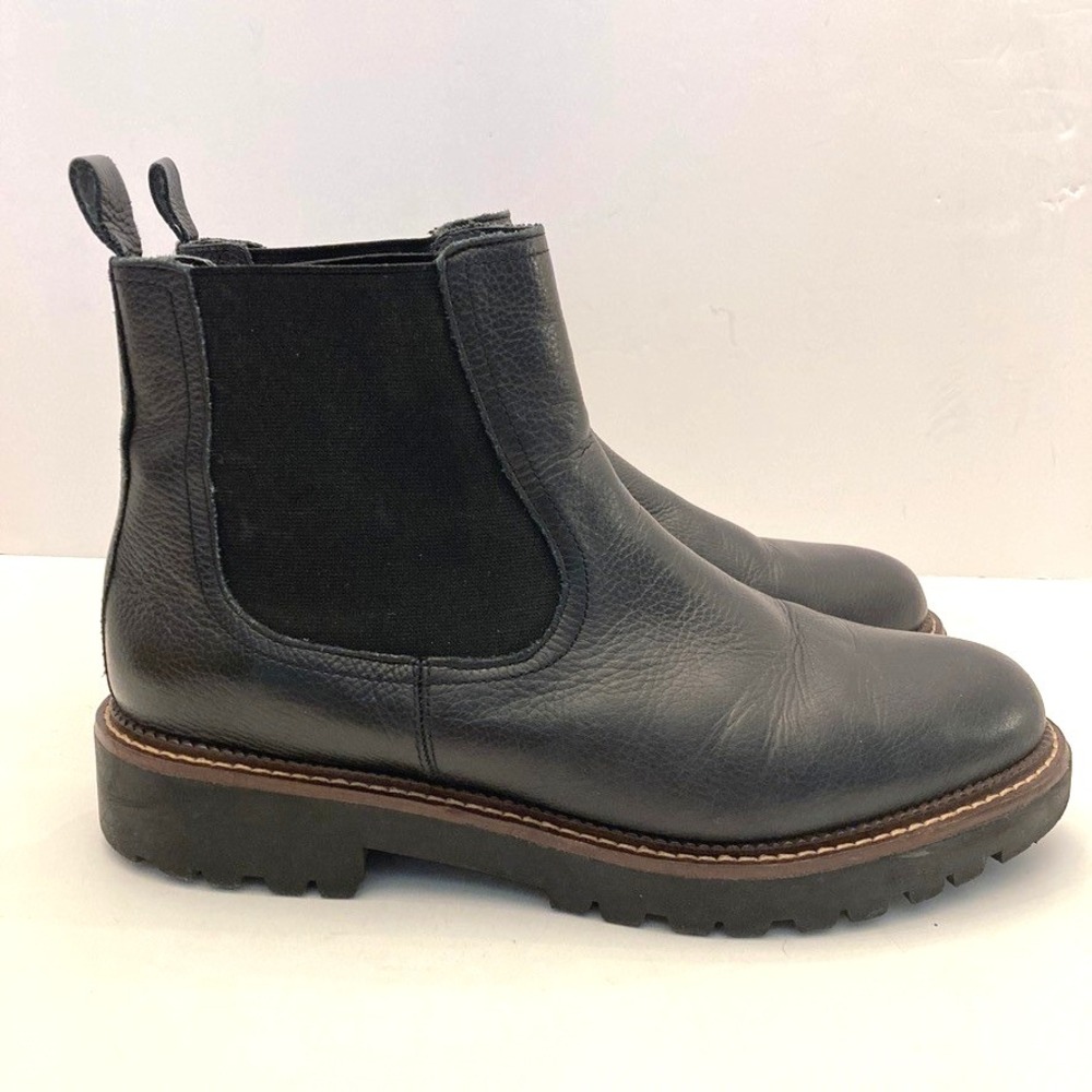Caslon Miller Water Resistant Lug‎ Chelsea Boot Black Leather Men's 13 M Shoes